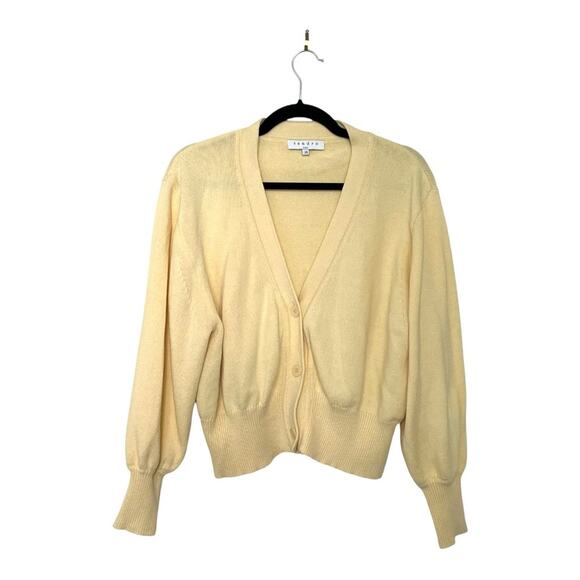 Sandro Knit Twinset Cardigan in Yellow Size 36 - Picture 1 of 4